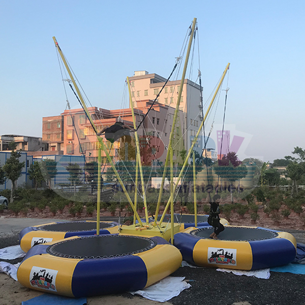 4 Persons Inflatable Bungee Trampoline