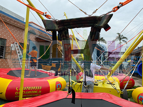 4 Stations Inflatable Bungee Trampoline Details