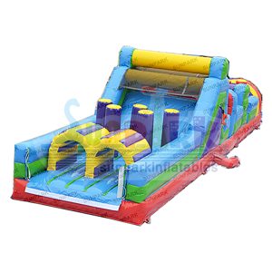 Inflatable Rainbow Obstacle Course