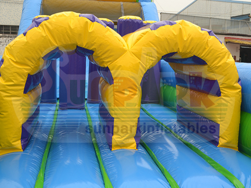 Inflatable Rainbow Obstacle Course Details