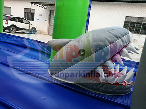 Inflatable Shark Obstacle Course Details