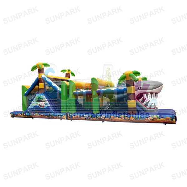 Inflatable Sharky Obstacle Course