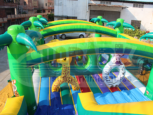 Inflatable Tropical Obstacle Course Details