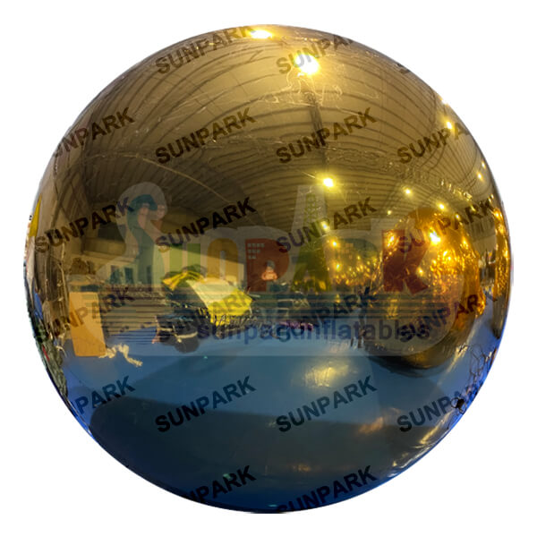 Gold Inflatable Mirror Sphere