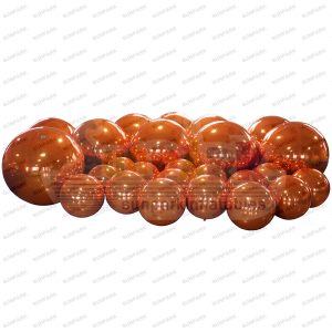 Orange Inflatable Mirrored Balloon