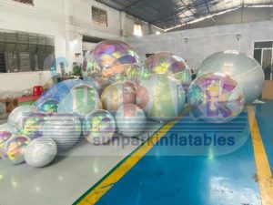 Inflatable Reflective Chrome | White PVC Orb | Made in China
