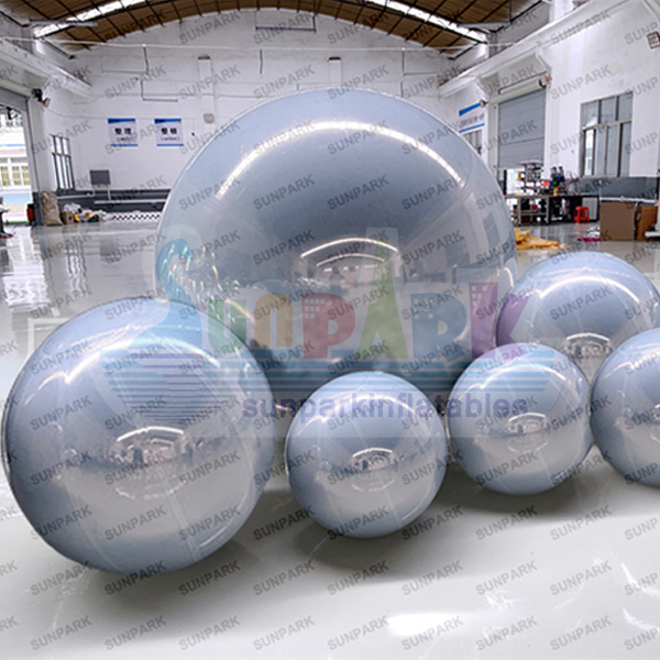 White Inflatable Reflective Ball