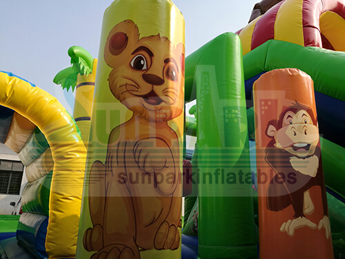 Inflatable Bounce House with Slide Details