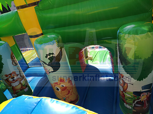 Tropical Combo Bounce House Details