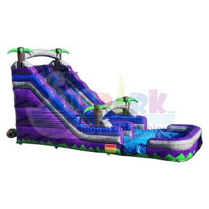Tropical Marble Inflatable Water Slide
