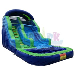 Inflatable Water Slide with Pool