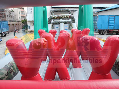 Boot Camp Inflatable Obstacle Course X Shape