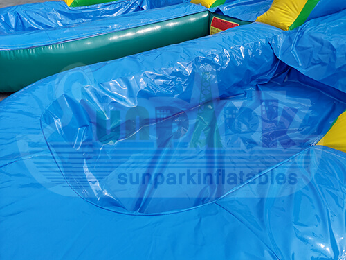 Dual Lane Inflatable Water Slide Pool