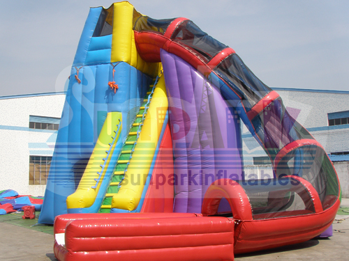 Inflatable Twister Slide Climbing Ladder