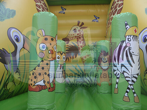 Inflatable Jungle World Slide Details