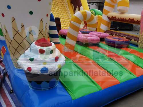 Candy Obstacle Course Inflatable Details