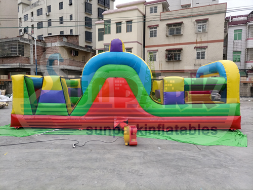 Jumping Obstacle Course Side View