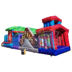 Obstacle Course Moon Bounce