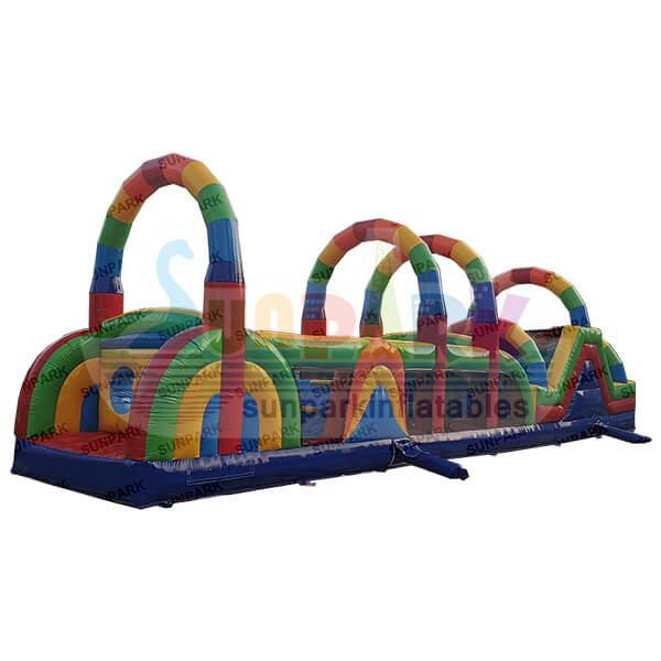 Rainbow Obstacle Course Game