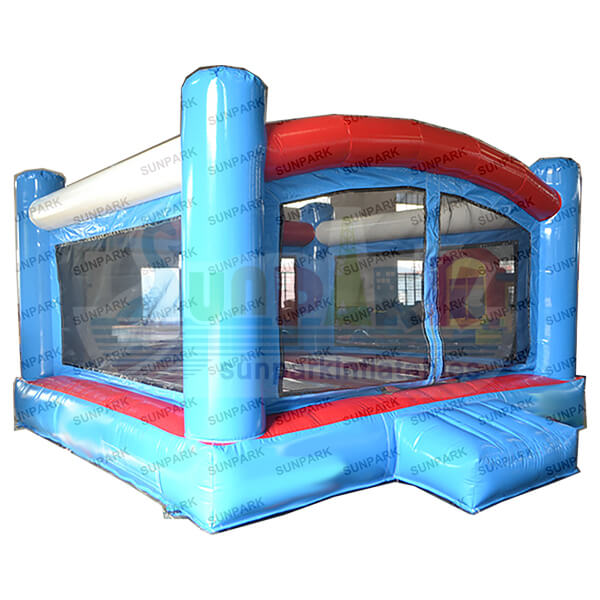 Blue Moonwalk Bounce House