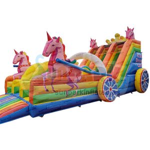 Unicorn Inflatable Slide
