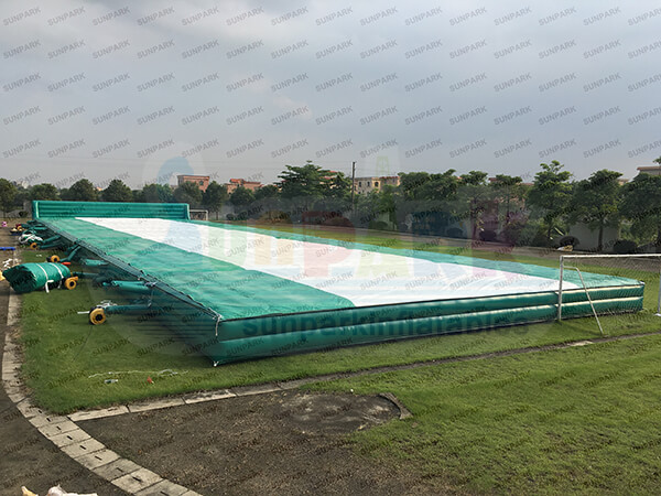 Snowboarding Airbag Jump Landing